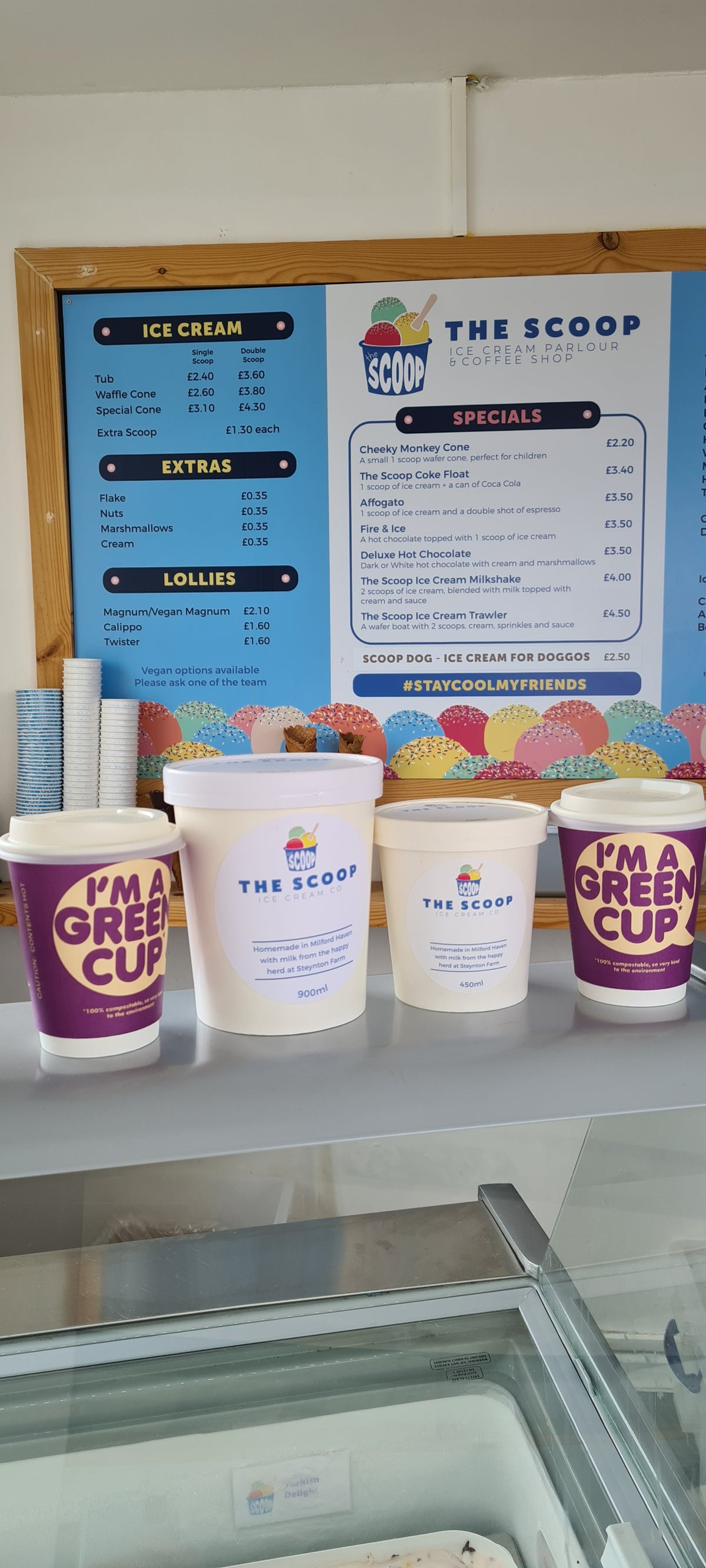 for our lovely customers the scoop ice cream parlour and coffee shop is